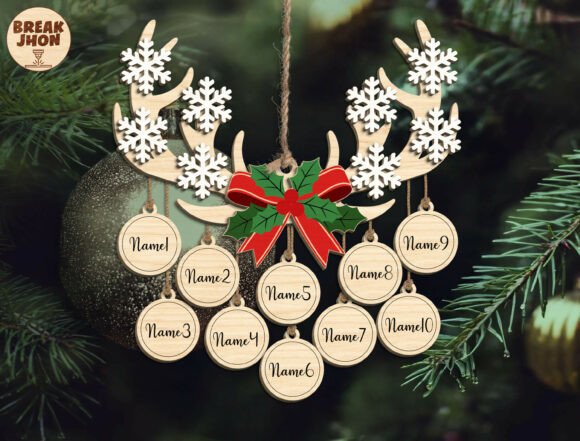 Crafting Memories: The Personalized Reindeer Antler Ornament
