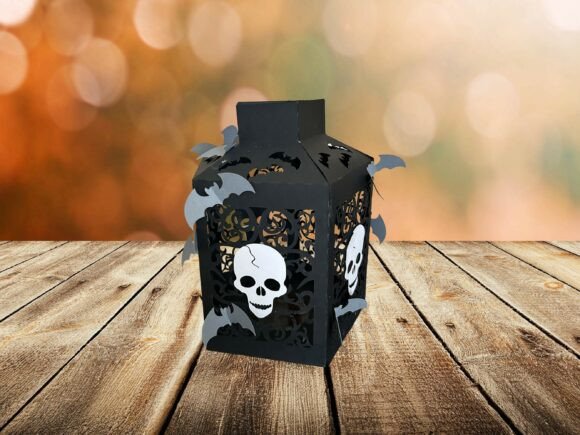 Crafting the Perfect Halloween Skull Lantern 3D Paper with Bats