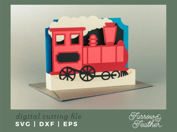 Creating a Memorable Holiday Greeting with the Vintage Train Card - Christmas SVG