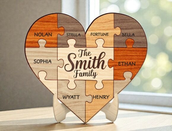 Creating Meaningful Keepsakes with a Personalized Family Heart Puzzle SVG
