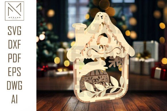 Designing Festive Elegance with the Christmas Rabbit Ornament SVG