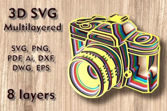 Elevating Dimensional Craft: The Strategic Value of Camera Multilayer 3D SVG Cut Files