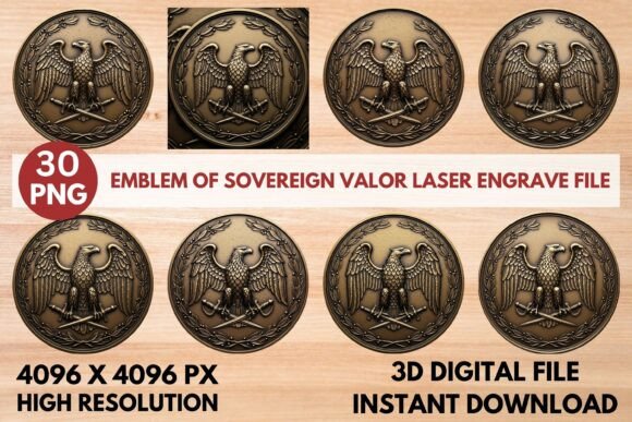 Emblem of Sovereign Valor Laser Engrave Guide