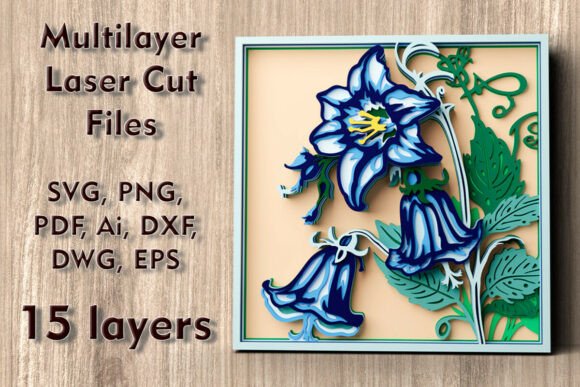 Evaluating the Bellflowers 3D Multilayer Laser Cut File for Shadow Box Projects