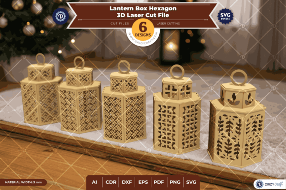 Evaluating the Lantern Box Hexagon Set of 6 for Laser Cutting Projects
