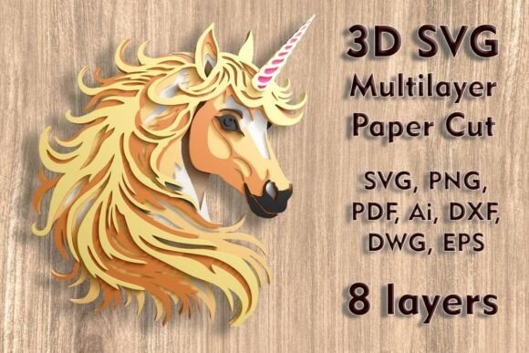 Evaluating the Unicorn 3D SVG Multilayer Paper Cut Files for Precision Crafting