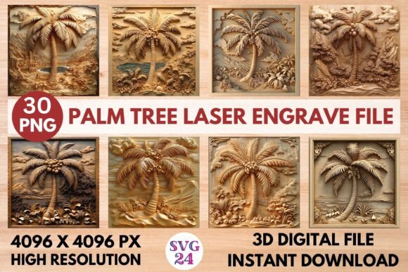 Integrating the Palm Tree Laser Engrave File into Your Creative Workflow