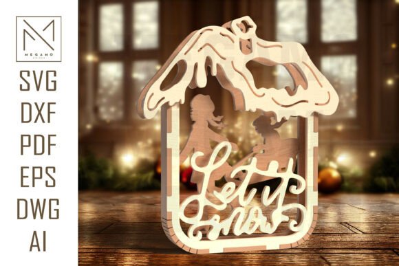 Let It Snow Ornament SVG Guide