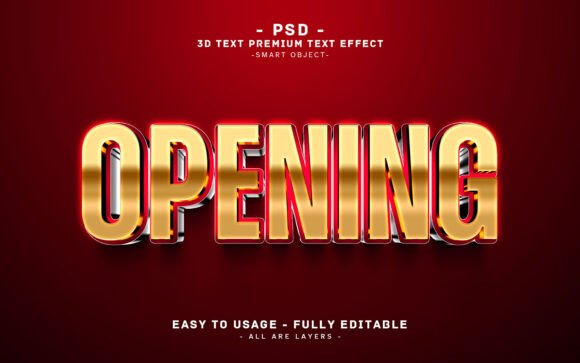 Mastering the Gold and Red 3D OPENING Text Effect for High-Impact Visuals