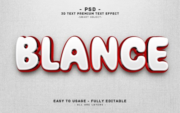 Mastering Visual Impact with the Editable 3D Text Effect Blanche Design
