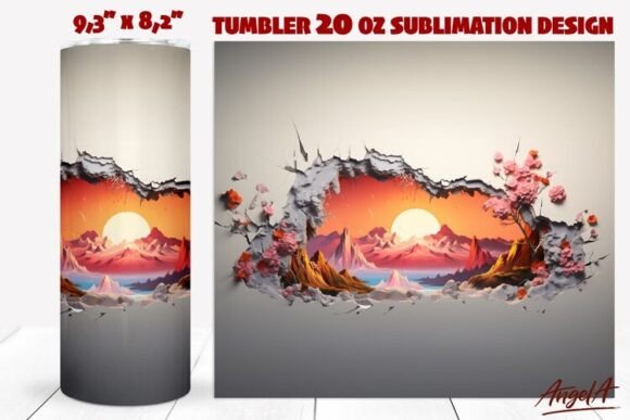Nature Sublimation Tumbler Wrap Sunset: A Guide to 3D Landscape Designs