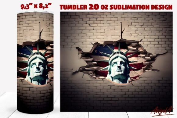 Patriotic 20 Oz Tumbler Wrap USA: Elevating Your Sublimation Game with Precision and Pride