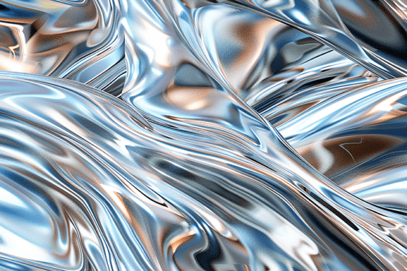 Silver Blue Liquid Chrome: Design Guide