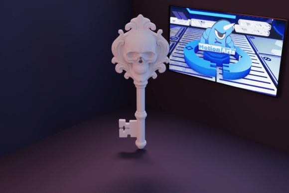 Skull Key: Unlocking Creative Potential with a Bold 3D Printed Design