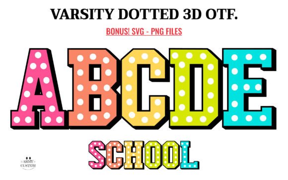 Varsity Dotted 3D: Mastering the Art of Collegiate Typography
