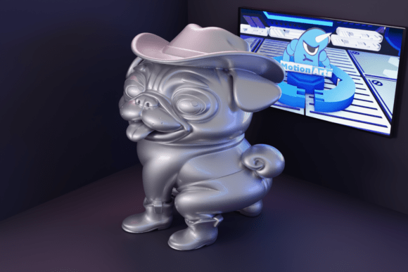 Weird Cowboy Pug in 3D: A Hilarious and Creative STL Model for Your Collection