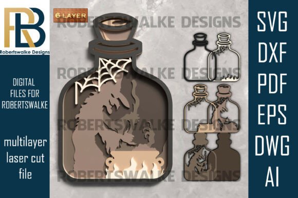Witch Potion Bottle SVG File: A Guide to Flawless Halloween Laser Cutting